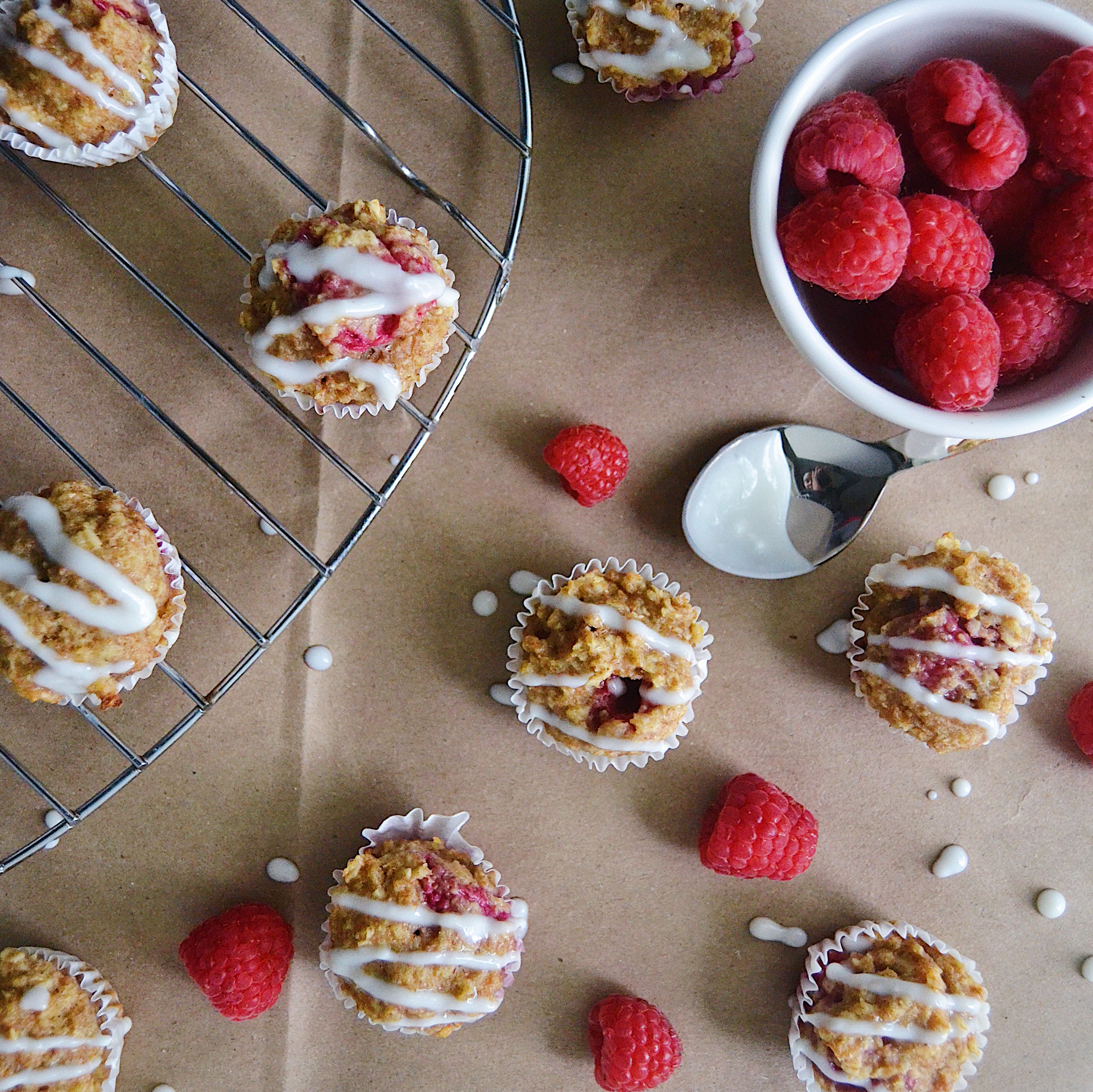 Raspberry Apple Oatmeal Muffin Pupcakes recipe for the dog you love to spoil