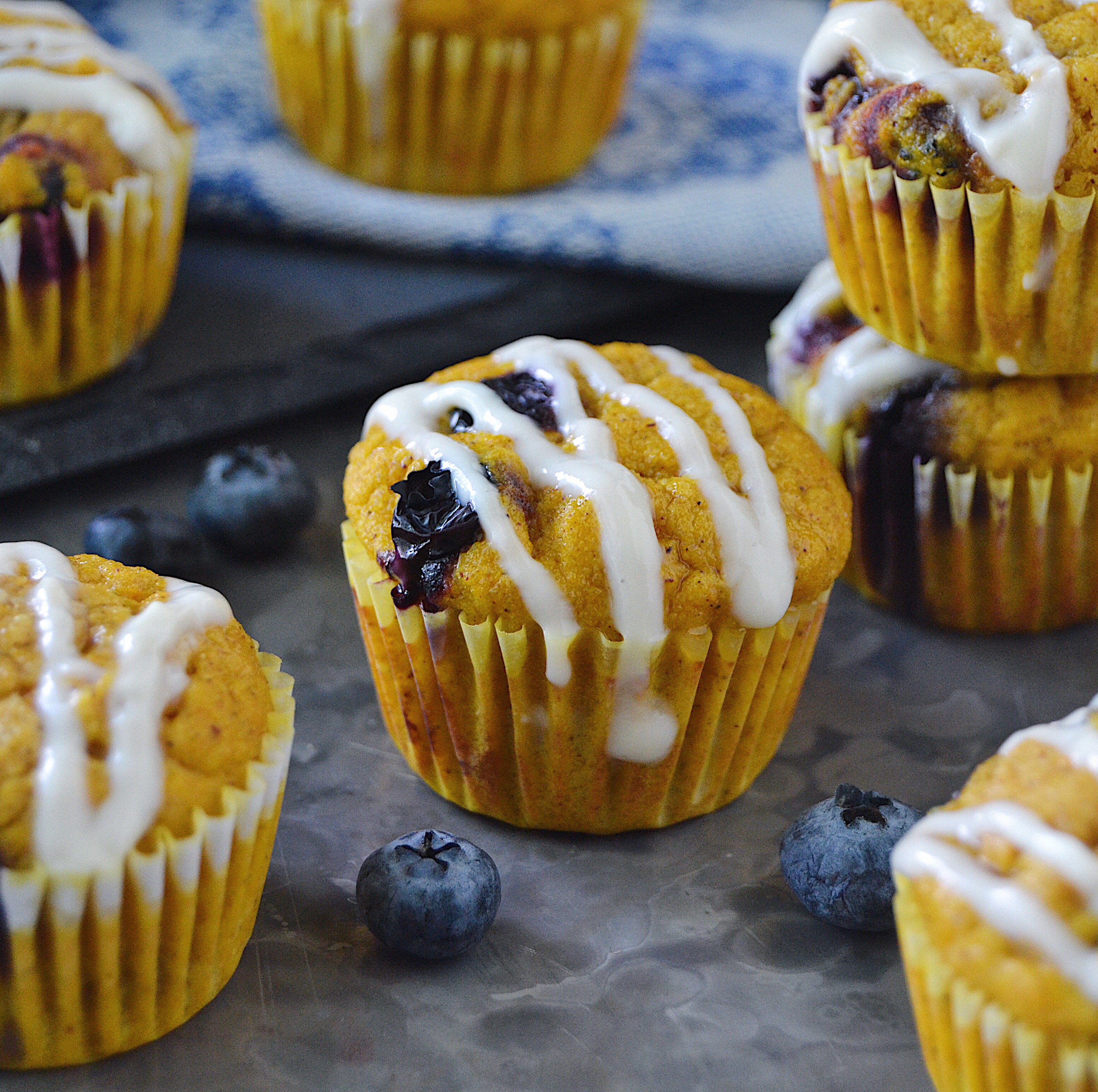 Pumpkin Blueberry Muffin Pupcake treats for the dog you love to spoil