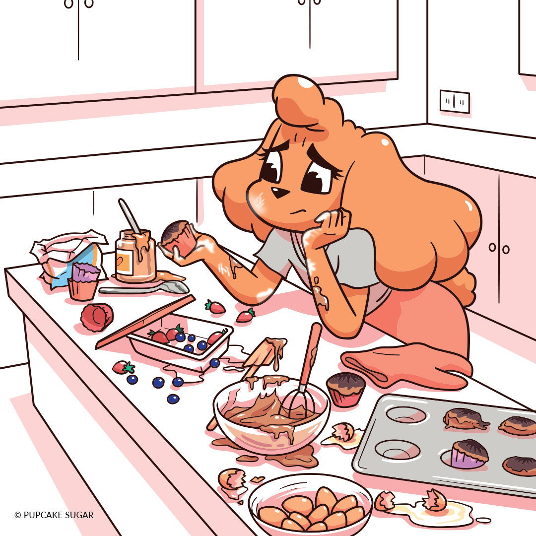 Clean-up after pupcakes
