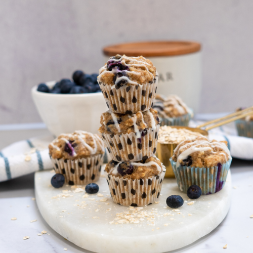 Blueberry Oatmeal Muffin Pupcakes