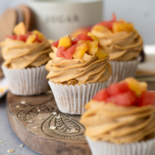 Peach Watermelon Mint Pupcakes