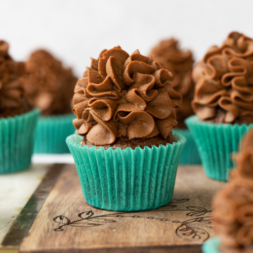 Mocha Mint Patty Pupcakes